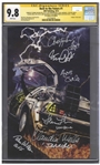 Back to the Future Cast-Signed Comic #1, Graded 9.8 With Powerful Variant Cover -- Signed by 6 Cast Members Including Michael J. Fox and Christopher Lloyd